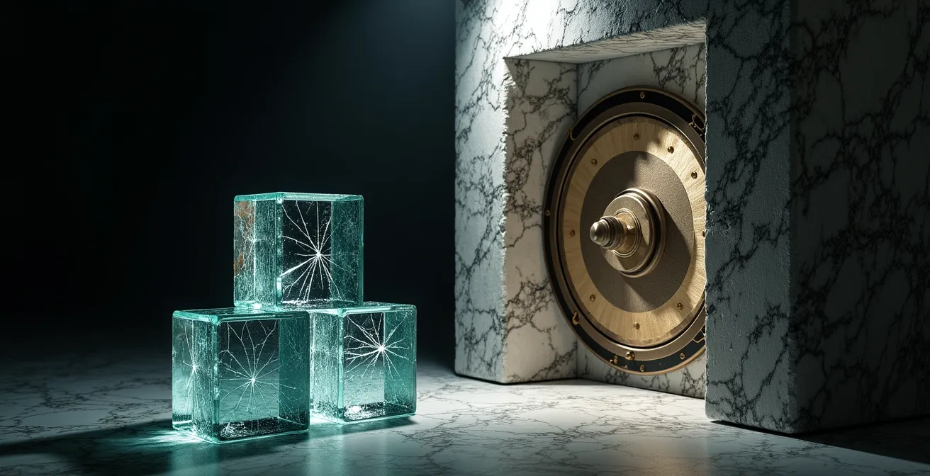 Confronto visivo tra garanzie P2P e depositi bancari tradizionali