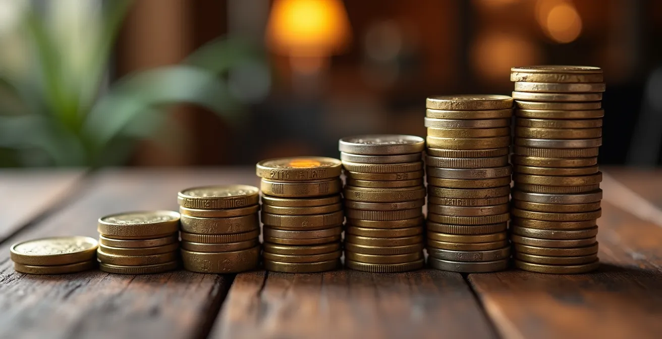 Rappresentazione simbolica del fondo di emergenza come salvagente finanziario